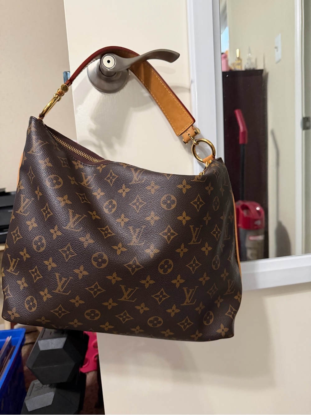 Louis Vuitton Brown Monogram Sully MM Shoulder Bag